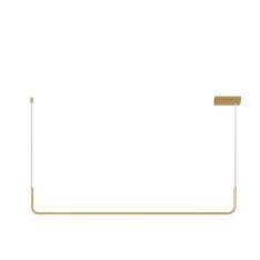 Patinar – Lampa liniowa wisząca LED 90 cm złota