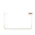 Patinar – Lampa liniowa wisząca LED 90 cm złota
