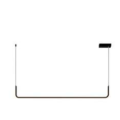 Patinar – Lampa liniowa wisząca LED 90 cm czarna