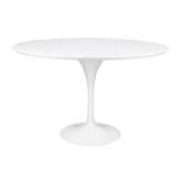 Stół TULIP PREMIUM 120 biały - MDF, metal