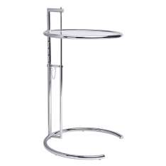 Stolik GREY chromowany - stal galwanizowana, szkło