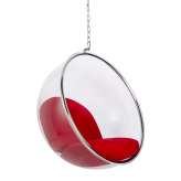 Poduszka Fotel wiszący Bubble czerwona - Korpus akryl | wełna