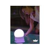 NEW GARDEN lampa ogrodowa BULY 20 FLOATING SOLAR & BATTERY biała