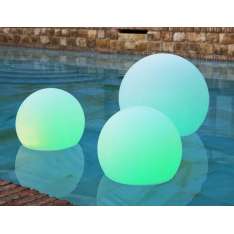 Lampa ogrodowa New Garden Buly 30 Flo biała - LED Pływająca