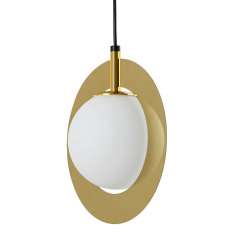 Lampa wisząca Aurora złota - szkło | metal