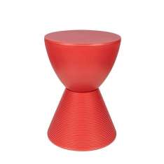 Stołek TAMBURO pastelowy koralowy - polipropylen