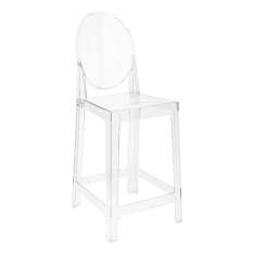 Krzesło barowe VICTORIA 65 cm transparentne