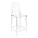Krzesło barowe VICTORIA 65 cm transparentne