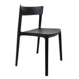 Krzesło JASPER czarne - polipropylen