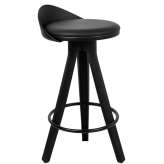 Krzesło barowe MILA 65 czarne