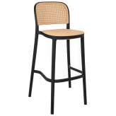 Krzesło barowe WICKY czarne