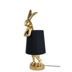 KARE lampa stołowa RABBIT 68 cm złota / czarna