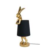 KARE lampa stołowa RABBIT 68 cm złota / czarna