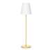 NEW GARDEN lampa podłogowa LOLA SLIM 180 SOLAR & BATTERY brass