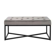 KARE ława CROSSOVER 90x40 cm szara