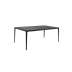 Stół SLIM 140x80 czarny - ceramiczny marmur, aluminium