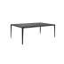 Stół SLIM 180x90 czarny - ceramiczny marmur, aluminium