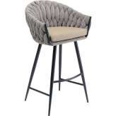 KARE krzesło barowe KNOT brązowe