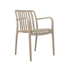 MODESTO krzesło STRIPS ARM beżowe