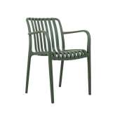MODESTO krzesło STRIPS ARM zielone