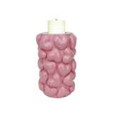 RICHMOND świecznik EMEL HEARTS S różowy