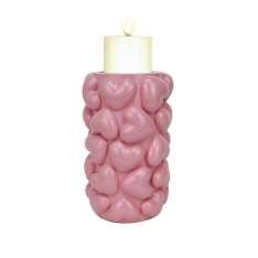 RICHMOND świecznik EMEL HEARTS L różowy