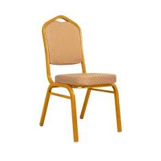 Krzesło bankietowe / konferencyjne HERA beżowe / złote