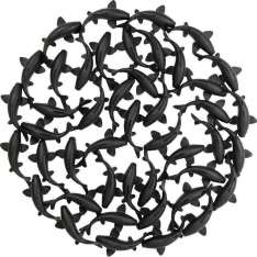 KARE dekoracja ścienna SCHOOL OF KOI 160 czarna