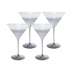 KARE komplet 4 kieliszków do martini NIGHT SKY 300 ml
