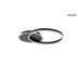 MOOSEE lampa sufitowa / plafon RINGS 2 czarna