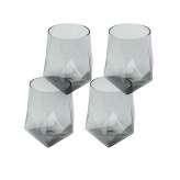 KARE komplet 4 szklanek DIAMOND SMOKE 510 ml