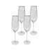 KARE komplet 4 kieliszków do szampana DIAMOND RIM 360 ml