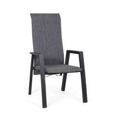 BIZZOTTO krzesło ogrodowe ETHAN szary