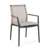 BIZZOTTO krzesło ogrodowe MADDOX beżowe