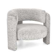 BIZZOTTO fotel AISHA jasny szary