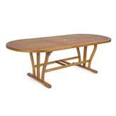 BIZZOTTO stół ogrodowy NOEMI 180-240 naturalny / rozkładany