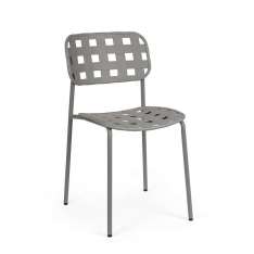 BIZZOTTO krzesło ogrodowe CLOVER szare