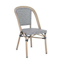 BIZZOTTO krzesło ogrodowe SILVEIRA czarne