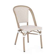 BIZZOTTO krzesło ogrodowe SILVEIRA beżowe