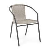 BIZZOTTO krzesło ogrodowe RIPLEY beżowe