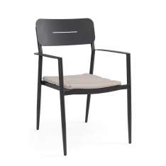 BIZZOTTO krzesło ogrodowe NEBULA czarne