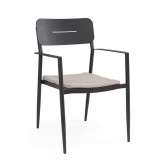 BIZZOTTO krzesło ogrodowe NEBULA czarne