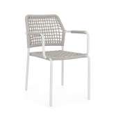 BIZZOTTO krzesło ogrodowe RAJADA białe