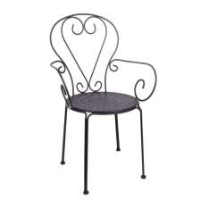 BIZZOTTO krzesło ogrodowe ETIENNE czarne