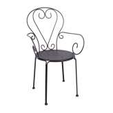 BIZZOTTO krzesło ogrodowe ETIENNE czarne