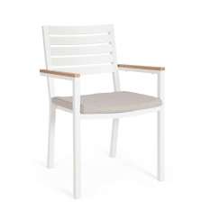 BIZZOTTO krzesło ogrodowe HENNA białe
