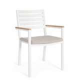 BIZZOTTO krzesło ogrodowe HENNA białe