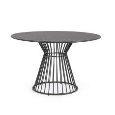 BIZZOTTO stół ogrodowy AUSTIN 120 szary