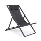 BIZZOTTO leżak ogrodowy składany TAYLOR szary