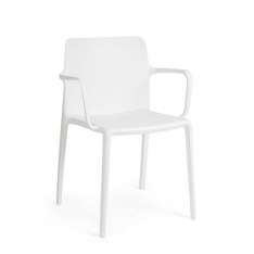 BIZZOTTO krzesło ogrodowe CHLORIS ARM białe